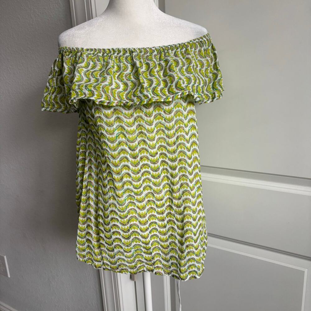 Oliphant Women’s Off the Shoulder Blouse Top Lightweight XS Beachy